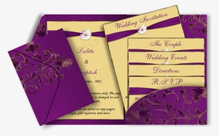 Modern Elegant Wedding Invitations Cards - Indian Marriage Invitation Design