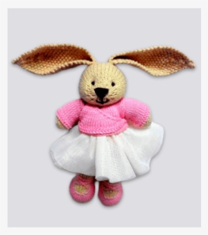 Handmade Knitted Beige Bunny Cotton Eco Friendly Stuffed - Child