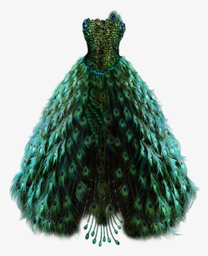 Dress Peacock Clipart - Dress