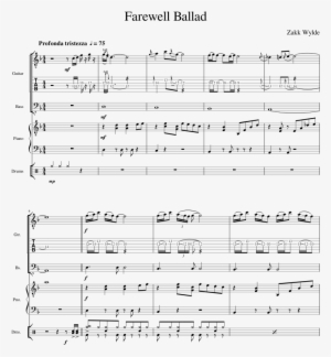 Farewell Ballad Sheet Music Composed By Zakk Wylde - Music