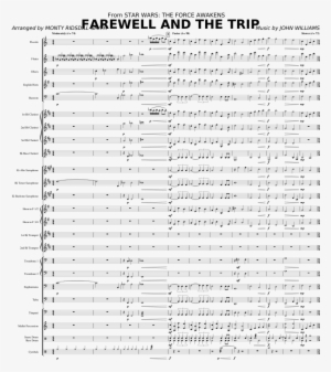 Farewell And The Trip Sheet Music Composed By Music - Document