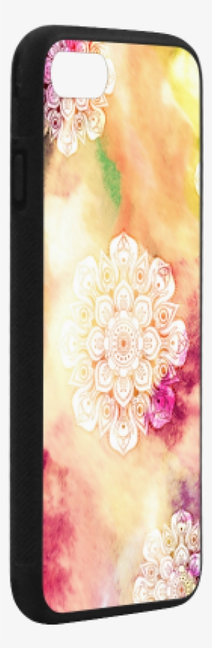Watercolor Lotus Mandala Pattern - Mobile Phone Case