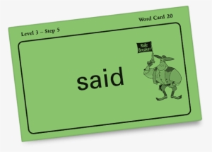 All About Spelling Word Card - Word