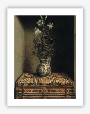 Flowers In A Jug - Giclee Painting: Memling's Flowers In A Jug, Ca 1485,