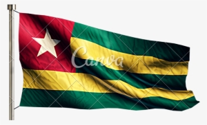 Togo Flag Png - White