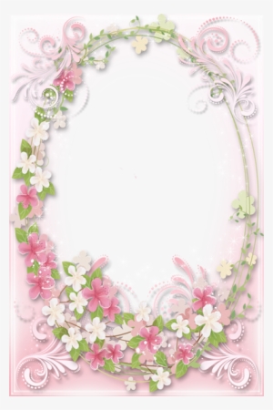 Transparent Soft Pink Flowers Frame - Christian Good Morning Tuesday Quotes