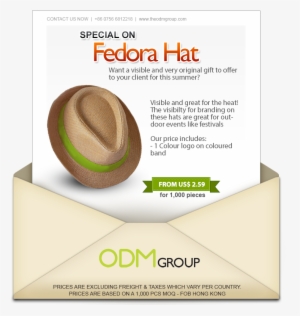 Summer Promo Special Offer Fedora Hat - Christmas Day