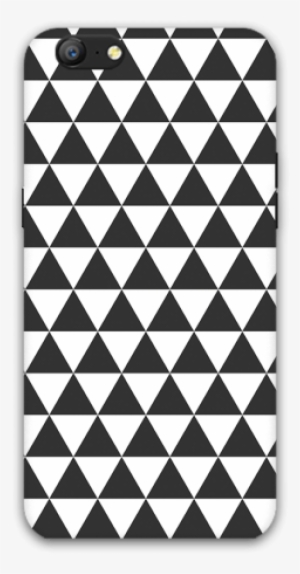 Pyramid Pattern Oppo A57 Mobile Case - Intrade Black And Light