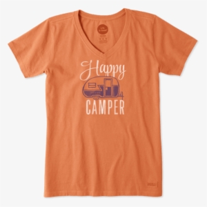 Life Is Good Women's Happy Camper Crusher Vee - Life Is Good. Women's Crusher Vee - All