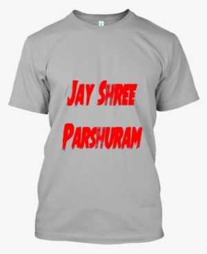 Grey Color Tshirt Jay Shree Parshuram - Virat Kohli Black And White Art