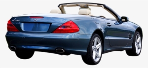 A Beautiful Shiny Powder Blue Mercedes Convertible - Car
