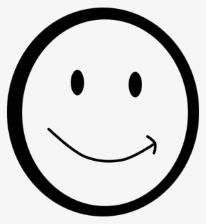 Smiley Face Black And White Laughing - Stick Figure Happy Face