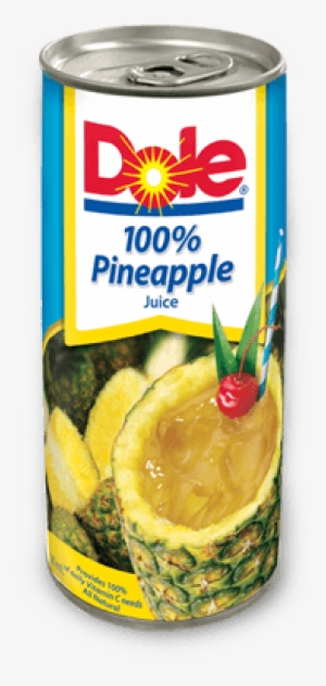 Dole 100% Pineapple Juice - Can Of Dole Pineapple Juice