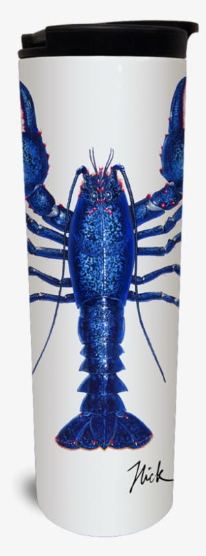 Blue Lobster 3 Steel Tumbler - Watermark