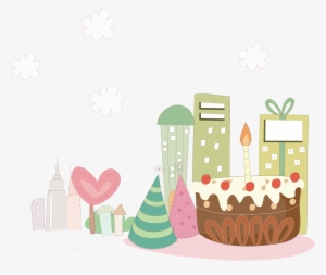 Birthday Celebration Background Png Download - Background Birthday Cake Party