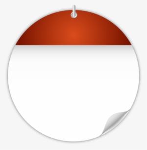 Calendar Orange Circle - Date Design Png
