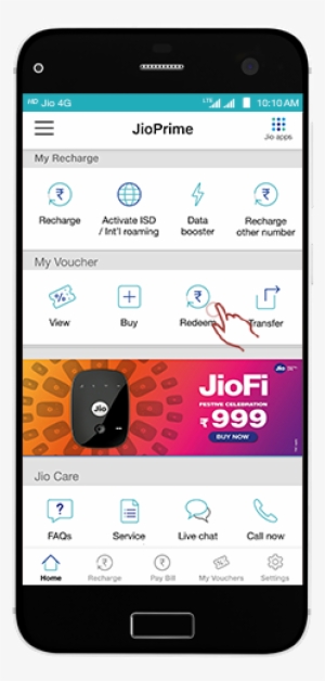 Tap On 'redeem' Icon In My Voucher Section - Mobile Phone
