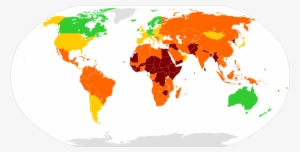 World Map, Showing Failed States According To The - Countries In The World That Drive