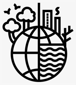 Climate Change - Half Globe Icon