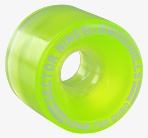 Sector 9 9 Ball 58mm 78a Clear Lime Skateboard Wheels - Plastic