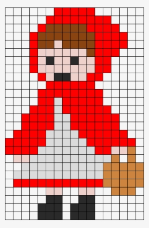 Little Red Riding Hood Perler Bead Pattern / Bead Sprite - Red Riding Hood Pixel Art