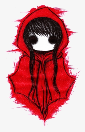 Emo, Little Red Riding Hood, And Red Image - Caperucita Roja Dibujo Terror