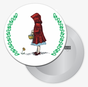 Little Red Riding Hood Button / Magnet - Cartoon