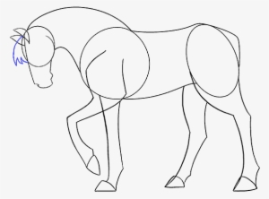How To Draw A Simple Horse - Drawing