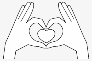 Heart With Hands Coloring Page Mani A Cuore Png Transparent Png 600x460 Free Download On Nicepng
