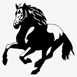 Sticker Cheval Au Galop De Face Ambiance Sticker Si - Ferrari Prancing Horse Logo
