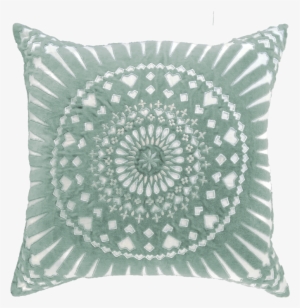 2121mscl - Mayan 22x22 Velvet Pillow - Navy - Bandhini Design