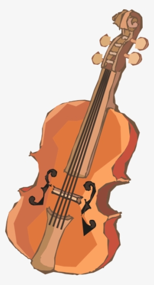 Violin 02 Clipart Png - Gambar Alat Musik Animasi