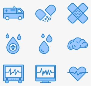 Health Care 36 Icons - Illustration