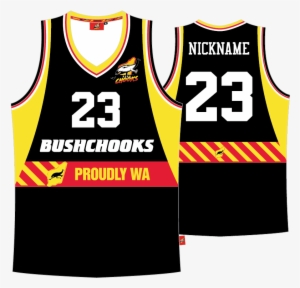 Image Of Bushchook Black Basketball Jersey - Jersey
