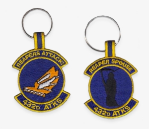 432nd Attack Squadron Custom Keychain - Embroidery Keychain Mockup