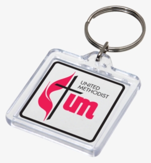 Acrylic Square Keychain - Plastic Key Chains Png