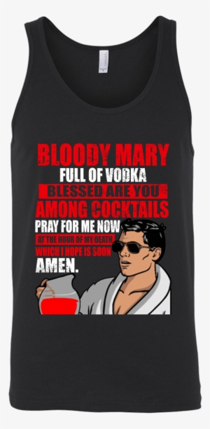 Bloody Mary Full Of Vodka Archer Shirts T Shirt Canvas - Easily Distracted By Pugs