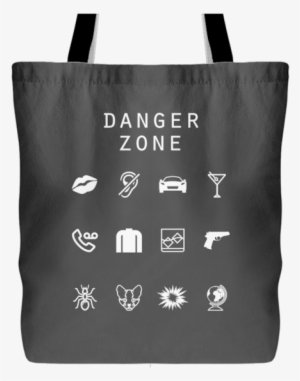Danger Zone Tote Bag - Woman Cannot Survive On Wine Alone She Also Needs A