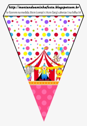 Montando Minha Festa - Circus Vlaggetjes