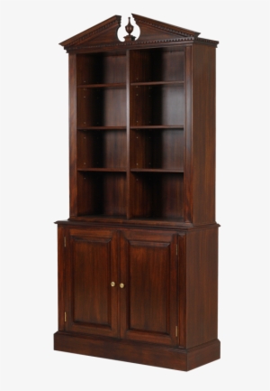 Cadogan Square Bookcase With Pediment & Fielded Doors - Door