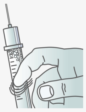 Any Air Bubbles In The Apidra® Solution, Hold The Syringe - Air Bubbles In Syringe