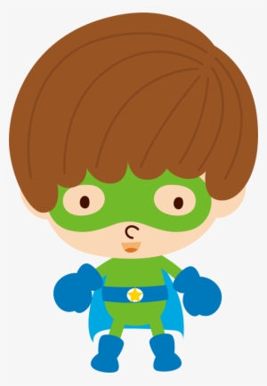 Baby Superheroes Clipart - Niños Super Heroes Animados