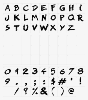 Font Characters - Font