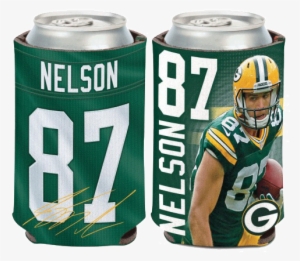 Jordy Nelson Packer Player Can Cooler 12 Pc Min - Green Bay Packers Jordy Nelson Can Cooler