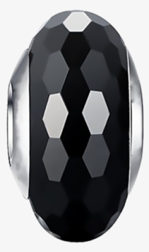 Black Crystal Murano Glass Bead - Bead
