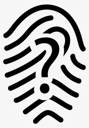 Fingerprint With Question Mark Vector - Fingerprint Logo Png