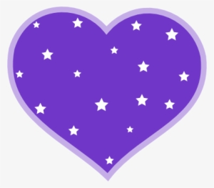 Compurple Heart Star - Heart And Star Clip Art