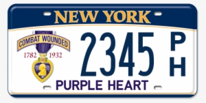 Purple Heart Recipient - New York License Plates