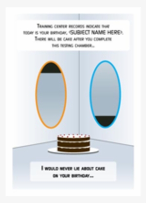 Portal Greeting Cards Aperture Science Birthday Geeky - Nerdy Science Birthday Cards