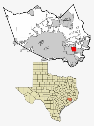 Harris County Texas Incorporated And Unincorporated - Southern Springs Texas Map